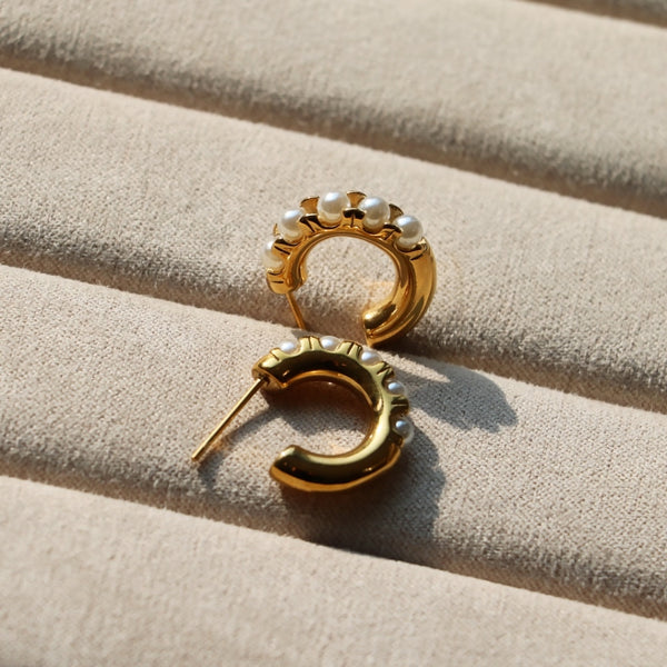 FRID Øredobber – Chunky pearl