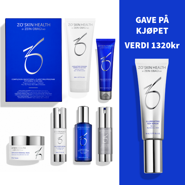 COMPLEXION CLEARING PROGRAM  FÅ AOX ILLUMINATING SERUM I GAVE (verdi: 1320kr)