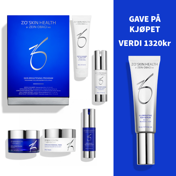 ZO Skin Brightening Program  FÅ AOX ILLUMINATING SERUM I GAVE (verdi: 1320kr)