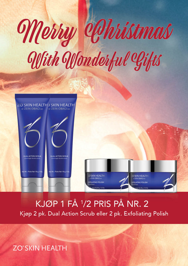 ZO Dual Action Scrub KAMPANJE Kjøp 1 få 50% på nr.2