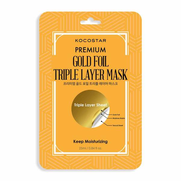 Premium Gold Foil Triple Layer Sheet Mask