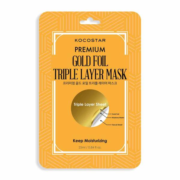 Premium Gold Foil Triple Layer Sheet Mask