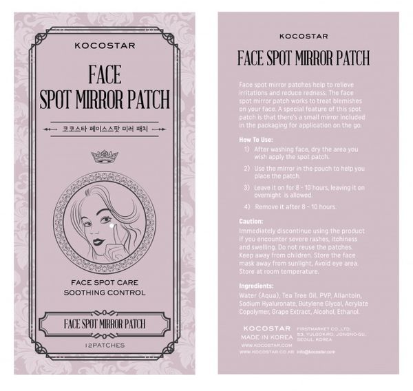 Kocostar Face Spot Mirror Patch 36 patches